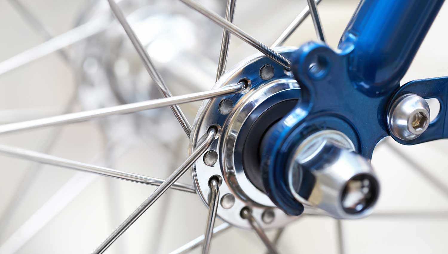 Close-up of bicycle wheel